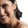 SOHI Women's Rhinestone Crescent Drop Earrings - 4 of 4