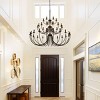 Baoure 52-Light Black Farmhouse Chandeliers, 71-in Vintage Candle Large Chandelier for Entryway Kitchen Island Foyer - 4 of 4
