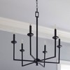 Quorum Lighting Eldorado 6 - Light Chandelier in  Matte Black - 3 of 4