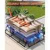 Heavy Duty Steel Garden Cart, Capacity 3 In 1 Pullable Garden Wagon with 13" Wheels, for Gardening Soil, Tools, and Plant Transport - 3 of 4