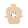 Unique Bargains Decorative Magnets Magnetic Fridge Sticker Irregular Shape Eldest Resin Brown Beige 1Pc - 3 of 3