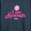 Women's - Barbie - I Am Kenough Disco Ball Lightweight French Terry Wide Neck Long Sleeve Shirt - 2 of 4
