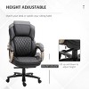 Big and Tall Executive Office Chair with Wide Seat, Computer Desk Chair with High Back Diamond Stitching, Adjustable Height & Swivel Wheels - 4 of 4