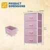JIONJOY 4-Drawer Fabric Dresser – Wood Top, Steel Frame, Wide Storage for Bedroom Living Room Closet - 4 of 4