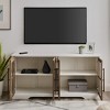 GDFstudio Grant Modern 58" Wood Glass-Door Rectangle TV Stand - 2 of 4
