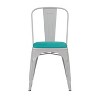 Flash Furniture Perry Commercial Grade Metal Indoor-Outdoor Stackable Chair with All-Weather Polystyrene Seat - 3 of 4