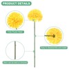 Unique Bargains Plastic Silk Durable Artificial Chrysanthemum Ball Flowers 11" - 2 of 4
