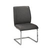 Brassex Set of 2 Ezra Dining Chairs Gray - 3 of 4