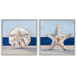 Stupell Industries Sea Life Starfish Seashell Painting, 24" x 24" - 1 of 4