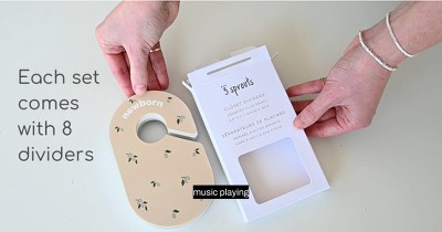 Olive Baby Clothes Organizer Closet Dividers Set of 8