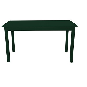 HomeRoots 60" Dark Green Solid Wood Dining Table - 1 of 4