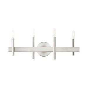 Livex Lighting Denmark 4 - Light Vanity in  Brushed Nickel - 1 of 1