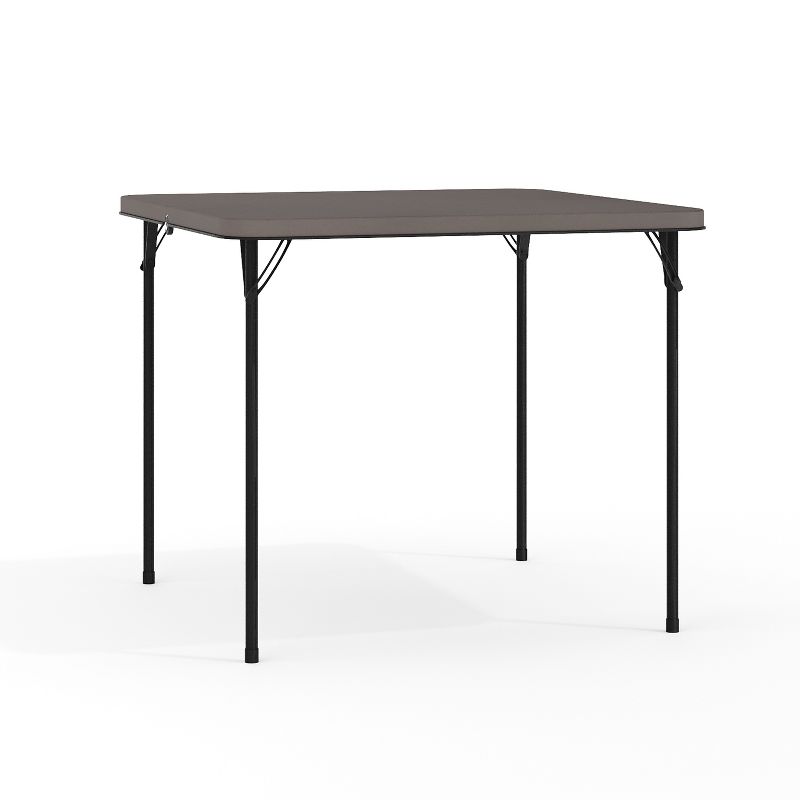 Flash Furniture 2.83-Foot Square Bi-Fold Plastic Folding Table with Carrying Handle, 1 of 15