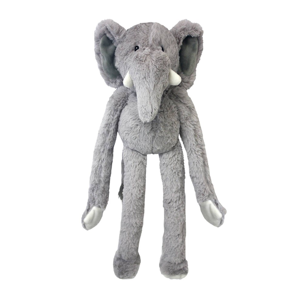 Photos - Dog Toy Multipet Swingin Safari Elephant Plush  - Gray - L - 19" 