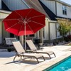 Mondawe 10 FT Patio Umbrella, Outdoor Table Umbrella with Push Button Tilt and Crank, Waterproof Market Umbrella with 8 Sturdy Ribs - 3 of 4