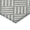 Gray And Ivory Geometric Washable Indoor Outdoor Area Rug - 4 of 4