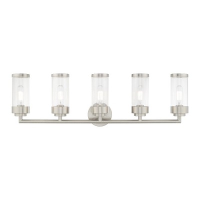 Livex Lighting Hillcrest 5 - Light Vanity in  Brushed Nickel