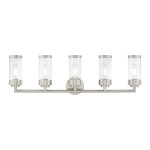 Livex Lighting Hillcrest 5 - Light Vanity in  Brushed Nickel - 1 of 1