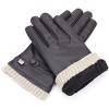 Men's Button Touchscreen Lined  Winter Gloves - 4 of 4