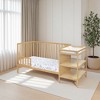 FURNIinspire Cribs Convertible Crib Baby Crib Baby Bed, Toddler Crib Changer Combo, 3 In 1 Crib Nursery Cribs For Bedroom, Brown, 71.5"*29.75"*35" - 4 of 4