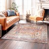 World Rug Gallery Transitional Distressed Machine Washable Non Slip Area Rug - 2 of 4