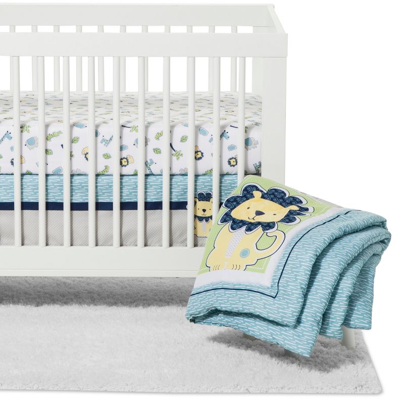 Trend Lab Jungle Roar Baby Nursery Crib Bedding Set - 4pc, 1 of 7