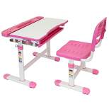 Mount-It! Kids Desk and Chair Set for Ages 3 to 10 - Pink