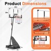 SKONYON 44" Portable Basketball Hoop 7.5ft - 10ft Height Adjustable Basketball Goal for Indoor & Outdoor Play - 3 of 4