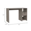 Vynxaria Computer Desk - One Drawer, Two Shelves, 43.3" Wide - 3 of 4