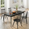 Tangkula Windsor Dining Chairs Set of 2/4 w/Rubber Wood Frame High Spindle Back for Home - 3 of 4