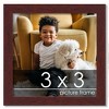 PosterPalooza | Square Minimalist Brown Picture Frame - UV Acrylic, Foam Board Backing, Hanging Hardware - 2 of 4