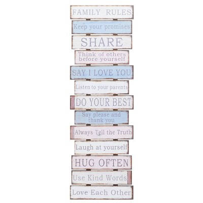 49" Rustic inspirational Statement Wooden Wall Decor - Olivia & May