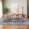 Washable Area Rug -Vintage Distressed Gray Rug for Bedroom, Living Room, Dining Room, Classroom - Soft, Non-Shedding, Stain Resistant Carpet - 3 of 4