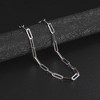 Paperclip Chain Necklace or Bracelet for Women or Men Stainless Steel Ginger Lyne Collection - 3 of 4