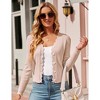 BLUEMING Womens Sweater Cardigan Cropped Lightweight Rib Texture Button Down Knit Tops 2025 Fall Fashion Outfits - 3 of 4