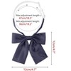 INSPIRE CHIC Women's Metallic Shiny Solid Color Square End Bow Ties - 2 of 4