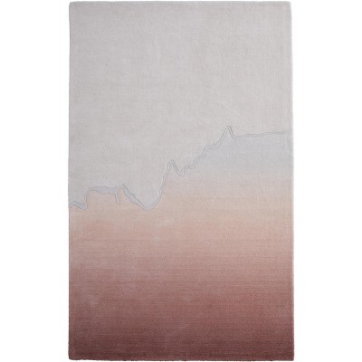 Katya Modern Gradient & Ombre Pink/Ivory Area Rug