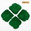 Unique Bargains Wedding Decoration Silk Artificial Flower Rose Petals 2''x2'' 5000 Pcs Dark Green - 3 of 3