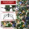 Casafield Pre-Lit Slim Aspen Fir Artificial Christmas Tree with White & Multicolored LED Lights, Sturdy Stand - 4 of 4
