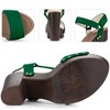 Perphy Women's Round Toe Platform Slingback Chunky Heel Sandals - 3 of 3