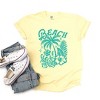 Simply Sage Market Women's Beach Vibes Distressed Short Sleeve Garment Dyed Tee - 3 of 3