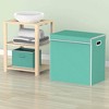 Apex Vanguards Turquoise Double Laundry Hamper Basket - 3 of 3