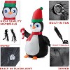 Zone Tech Christmas Penguin Blow-Up Décor for Cars - Vehicle Buddy Inflatable with 12V Car Blower Plug LED Lights Decoration - 3 of 4