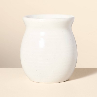 Glazed Stoneware Utensil Holder Cream - Hearth & Hand™ with Magnolia