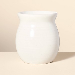 Glazed Stoneware Utensil Holder Cream - Hearth & Hand™ with Magnolia - 1 of 3