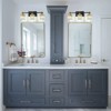 LLHZSY 3/4/5-Lights Modern Dimmable Glam Crystal Bathroom Vanity Lights-Black Gold - 4 of 4