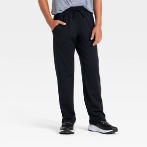 Boys' Soft Stretch Open-Leg Pants - All in Motion™ Black XXL : Target