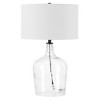 Hudson and Canal 24" Tall Table Lamp with Drum Fabric Shade - 2 of 4