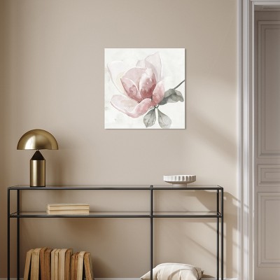 Blush Rose Floral 20" x 20" Canvas Wall Art
