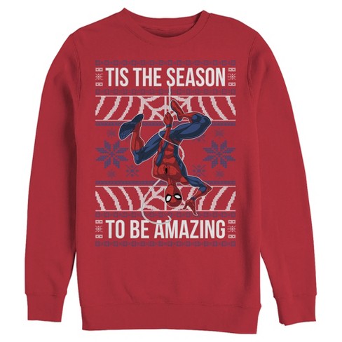 Men's Marvel Ugly Christmas Spider-Man Season Sweatshirt - image 1 of 3